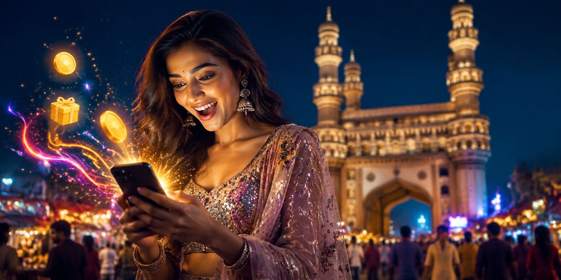 Hyderabad Charminar landmark with Bollywood cinema and deposits