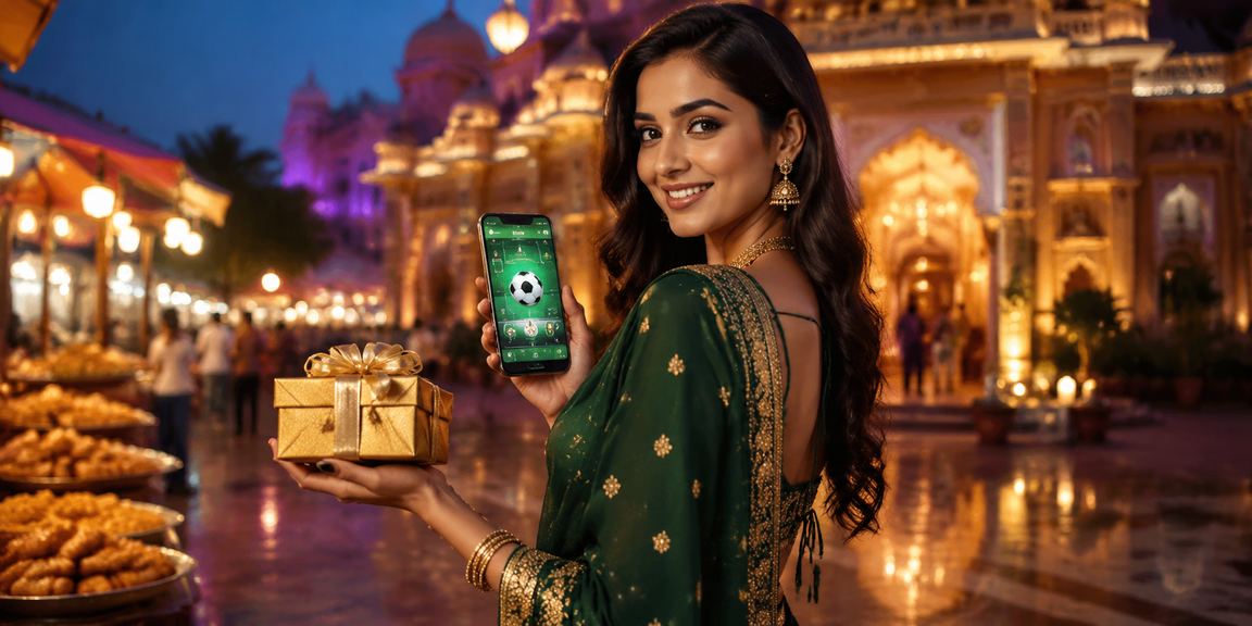 Indian football betting scene with saree culture